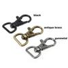 COTOWIN 1/2" Curved Lobster Clasps Swivel Trigger Clips Snap,Pack of 20 (Black) view 3