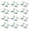 30 Pack Angel Wings Appliques Sew on Patches Trim for Hair Accessories Cake Topper Scrapbook Dollies Embellishment DIY Craft Supplies (Silver) view 1