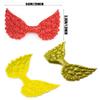 30 Pack Angel Wings Appliques Sew on Patches Trim for Hair Accessories Cake Topper Scrapbook Dollies Embellishment DIY Craft Supplies (Silver) view 2