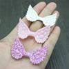 30 Pack Angel Wings Appliques Sew on Patches Trim for Hair Accessories Cake Topper Scrapbook Dollies Embellishment DIY Craft Supplies (Silver) view 3