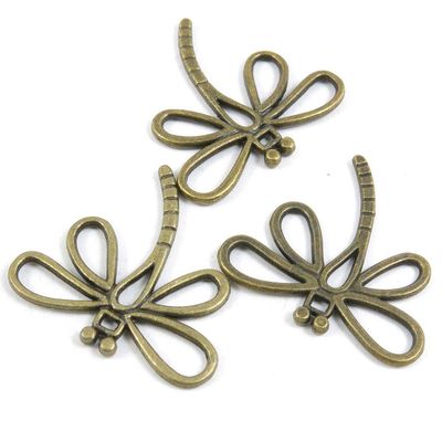 510 PCS Metal Antique Bronze Color Jewelry Making Supplies Charms Beading Crafting Wholesale 29831 Dragonfly