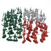 NWFashion 150PCS Toy Miniiature Toy Plastic Train Army Soldiers People Figures (3 Colors) view 1