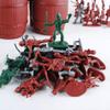 NWFashion 150PCS Toy Miniiature Toy Plastic Train Army Soldiers People Figures (3 Colors) view 3