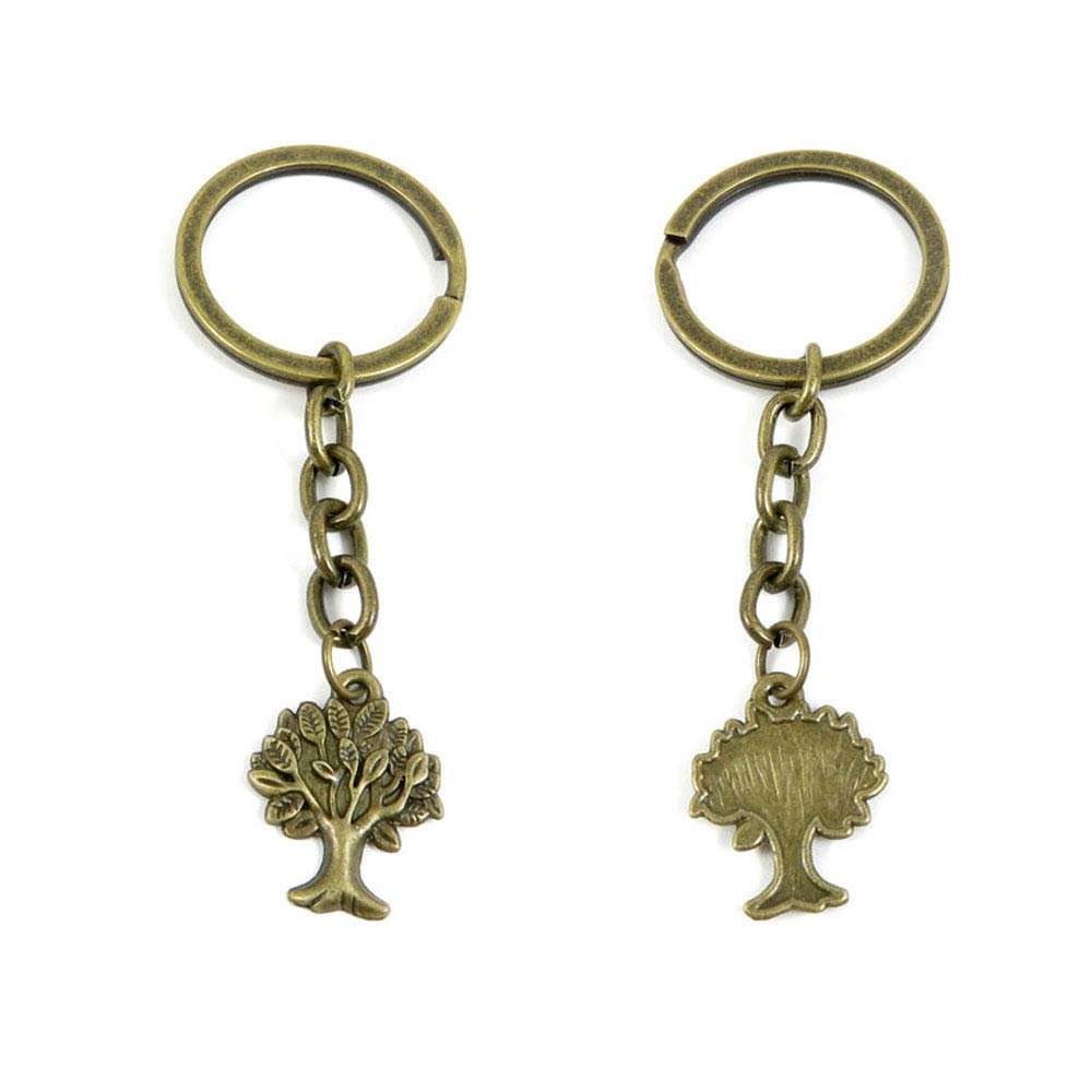 5 PCS Fashion Jewelry Making Suppliers Findings Key Ring Chains Tags Clasps Keyrings Keychains A4OK6V Life String Tree Oak