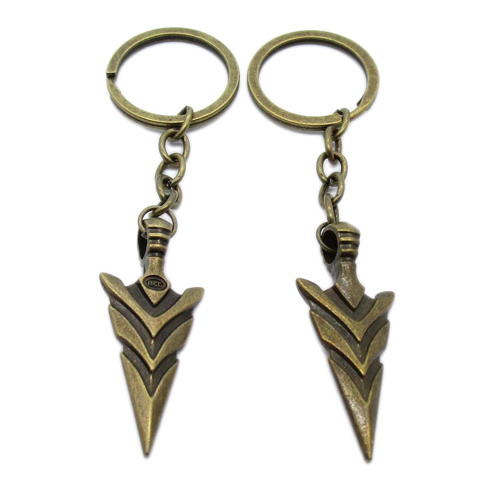 100 PCS Fashion Jewelry Making Suppliers Findings Key Ring Chains Tags Clasps Keyrings Keychains AA4422 Arrow Head