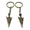 100 PCS Fashion Jewelry Making Suppliers Findings Key Ring Chains Tags Clasps Keyrings Keychains AA4422 Arrow Head view 1