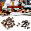 20Pcs Flat Leather Rivets Chicago Binding Screws Posts Assortment Kit for Scrapbook Photo Albums Leather Repair (8mm) view 3