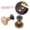 20Pcs Flat Leather Rivets Chicago Binding Screws Posts Assortment Kit for Scrapbook Photo Albums Leather Repair (8mm) view 4