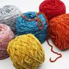 Clisil Knitting Yellow Chenille Yarn - DIY Velvet Bulky Luxury Polyester for Crochet Hat, Scarf, Sweater, Shawl - 8oz/250g view 2