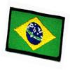 Mini Brazil Flag Embroidered Patch Brazil Flag National Emblem Iron On Sew On Patch Military Uniform Emblem Logo Jeans Jacket Polo T- Shirt Hat Backpacks (13) view 1