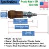 Repair Stitch Tool | Sewing Awl for Bounce Houses, Inflatables, Leather, Thick Fabric, Shoes, Bags, Belt, Upholstery Repair Kit & Crafts Leather, Tarp Stitching Made in USA. Professional Heavy Duty view 3