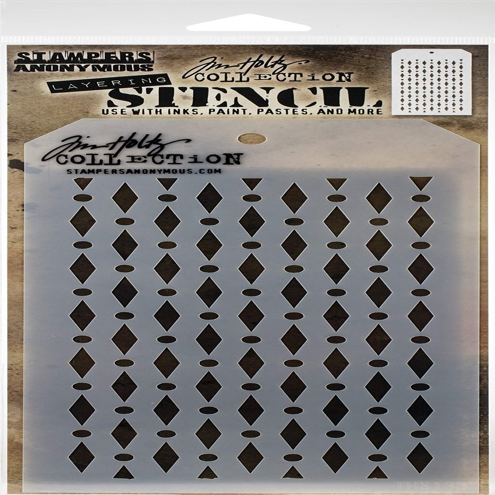 Tim Holtz - Stampers Anon Layered Stencil DT, Diamond Dots