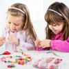 Beads for Kids Crafts, 1100 Jewelry Making Kit Includes Scissor, String, Instruction and Accessories for Bracelet Making, Toys for Girls by Inscraft view 4
