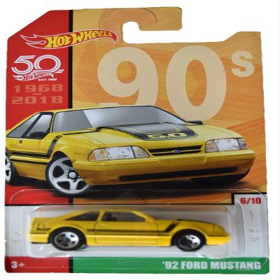 Hot Wheels '92 Ford Mustang 6/10 Yellow