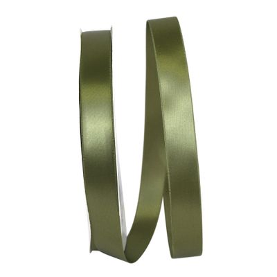 Reliant Ribbon 5000-043-05C Double Face Satin Allure Dfs Ribbon, 7/8 Inch X 100 Yards, Moss