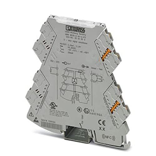 PHOENIX CONTACT MINI MCR-2-I4-U-PT (2902003) 3-WAY SIGNAL CONDITIONER, FOR THE ELECTRICAL ISOLATION OF ANALOG SIGNALS. INPUT SIGNAL: 4 MA ... 20 MA, OUTPUT SIGNAL: 0 V ... 10 V, PUSH-IN CONNECTION TEC