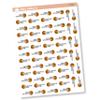 Basketball Game Icon Planner Stickers, Game Tracking Planner Stickers, Game Tracker Stickers (E-021) view 1