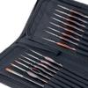 Transon 15Pcs Extra Fine Detail Paint Brushes with Brush Storage Organizer for Model Miniature Painting and Acrylic Watercolor Gouache Painting view 1