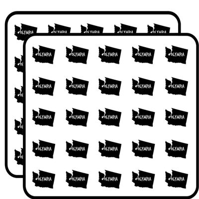 Olympia Washington Sticker for Scrapbooking, Calendars, Arts, Kids DIY Crafts, Album, Bullet Journals 50 Pack
