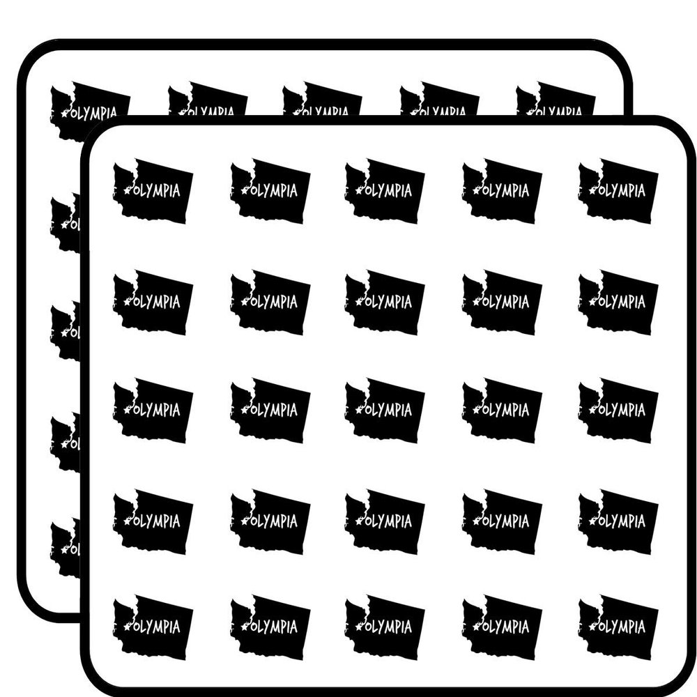 Olympia Washington Sticker for Scrapbooking, Calendars, Arts, Kids DIY Crafts, Album, Bullet Journals 50 Pack