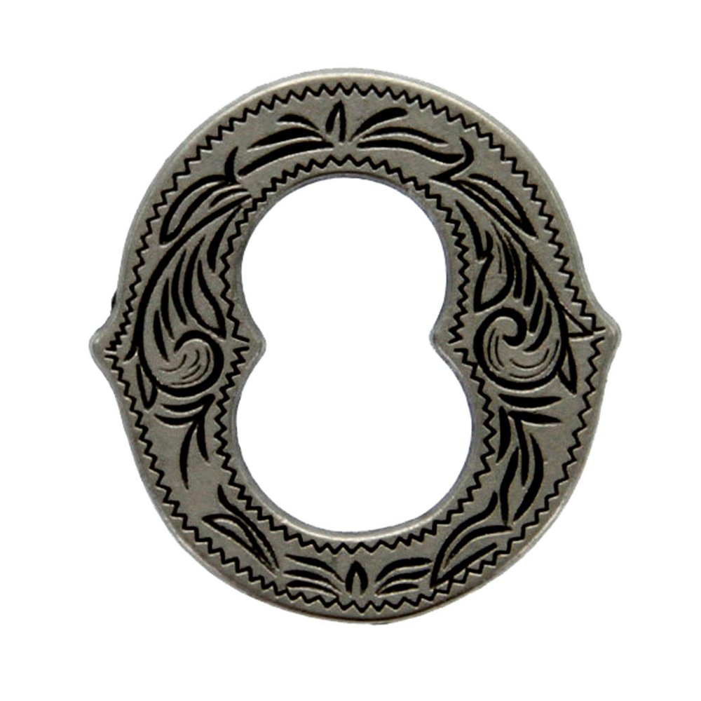 Alphabet Letter O Antique Silver Concho 3/4" Tall 1339-152