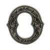 Alphabet Letter O Antique Silver Concho 3/4" Tall 1339-152 view 1