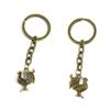 100 PCS Fashion Jewelry Making Suppliers Findings Key Ring Chains Tags Clasps Keyrings Keychains P8EC8G Rooster Cock Chicken view 1
