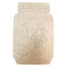 Christmas Mason Jar Cutout, 18'' Wooden MDF Door Hanger (10''-30'') view 1