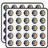 Round Surfer On Wave Seal Beach California (Surfing surf Beach) Sticker for Scrapbooking, Calendars, Arts, Kids DIY Crafts, Album, Bullet Journals 50 Pack view 1