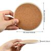 12 Pcs Ceramic Tiles for Crafts Coasters, Absorbent Stone Coaster Blanks for Crafts, 4inch Ceramic White Tiles Unglazed with Cork Backing Pads, Decorate Your Own Coaster DIY Project view 2