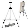 Folding Telescopic Aluminum Field Easel Art Painting Stand Silver Tripod with Carry Bag (Silver) view 1