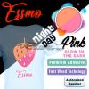 ESSMO Glow in The Dark Pink GD04 GD01 Heat Transfer Vinyl HTV Sheet T-Shirt 20" Wide Iron On Heat Press 20"x72" view 1