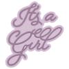 Briartw It's a Girl Cutting Dies,Words Phrases Shadow Sentiment Die-Cutter for Card Making,DIY Alphabet Letters Scrapbooking Paper Crafts Embossing Stencil Photo Album Crafts Tool Decoraion Cards view 1