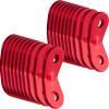 SATINIOR 20 Pieces Aluminum Alloy Guyline Cord Adjuster Tent Tensioners Rope Adjusters for Outdoor Camping Hiking (Red, one Size) view 1