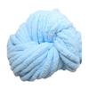 Light Blue DIY Chunky Chenille Yarn 8.1oz Big Blanket Yarn Bulky Roving Yarn Arm Knitting Yarn Chunky Fat Yarn Hand Knitting Yarn Jumbo Chenille Yarn Vegan Yarn 1 Skein view 1