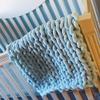 Light Blue DIY Chunky Chenille Yarn 8.1oz Big Blanket Yarn Bulky Roving Yarn Arm Knitting Yarn Chunky Fat Yarn Hand Knitting Yarn Jumbo Chenille Yarn Vegan Yarn 1 Skein view 3