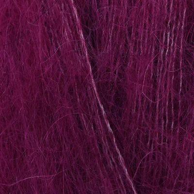 DROPS Kid-Silk Yarn Group A. 230 yds (210 m) /0.9 oz (25 g). Mix of Super Kid Mohair and Silk. Raw Supplies for Knitting and Crochet. Mohair Yarn. Silk Yarn. Lace Yarn. Color 17 Dark Rose