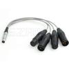 SZRMCC 10 pin to 4X 3 pin XLR Male and Female Mic Audio Output Input Breakout Cable for Atomos Shogun Inferno 7 Monitor Recorder(Straight) view 1