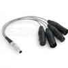 SZRMCC 10 pin to 4X 3 pin XLR Male and Female Mic Audio Output Input Breakout Cable for Atomos Shogun Inferno 7 Monitor Recorder(Straight) view 2