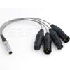 SZRMCC 10 pin to 4X 3 pin XLR Male and Female Mic Audio Output Input Breakout Cable for Atomos Shogun Inferno 7 Monitor Recorder(Straight) view 3