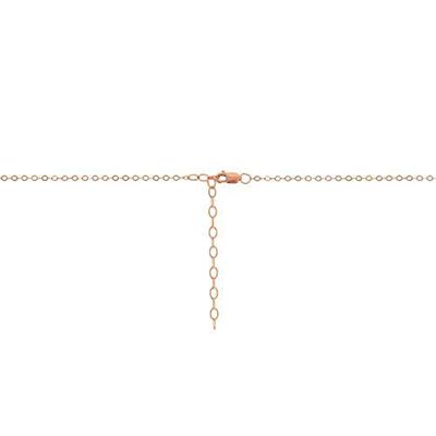 14Kt Rose Gold Filled 2x1.75mm 24" Flat Cable Chain W/Lobster Clasp & 2" Extender Chain - 1pc (12071)/1