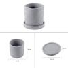 Silicone Concrete Mold Coaster Molds Succulent Plants Flower Pot Mould view 3