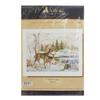 Deer in Winter Forest Cross-Stitch kit on Aida 16 Count Canvas. Winter Forest and Lake. Cross Stitch kit by Alisa 3-28 view 3