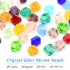 Glarks 1800Pcs 4MM Crystal Bicone Beads Set, 15 Color Bicone Shaped Crystal Glass Faceted Beads with Elastic Rope, Scissor, Needle for DIY Jewelry Making, Bracelets, Necklaces, Earrings view 3
