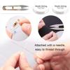 Glarks 1800Pcs 4MM Crystal Bicone Beads Set, 15 Color Bicone Shaped Crystal Glass Faceted Beads with Elastic Rope, Scissor, Needle for DIY Jewelry Making, Bracelets, Necklaces, Earrings view 4