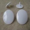 6 Pair Safety Eyes Button Style Flat with Washers (35mm-White) view 1