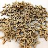 Inzopo unfinished, stars deco wood stars birch bark star craft wood ornaments, Wood, Natrliche Farbe, 30mm 50pcs view 3