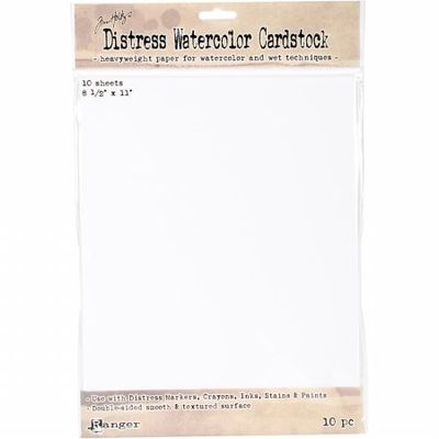 Ranger TDA53927 8.5 x 11 in. Tim Holtz Distress Watercolor Cardstock44; 10 per Pack