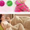 500gram Super Soft Warm Coral Fleece Fluffy Knitting Yarn Blue Blanket Yarn Crochet Winter Scarf Sweater Hat Bag Yarn view 4