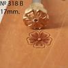 DandS ltd Leather Stamp Tool, Flower, Professional Steel Craft Tool for Leatherworking, Embossing, Carving & Stamping Leather Projects, Belts & DIY Projects, Compatible with Mallet #318B view 2
